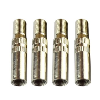 

4 Pieces Chrome Plated Brass Car Vehicle Bike Motorcycle Copper Tire Tyre Valve Extension Caps Extender Caps Stem Chrome