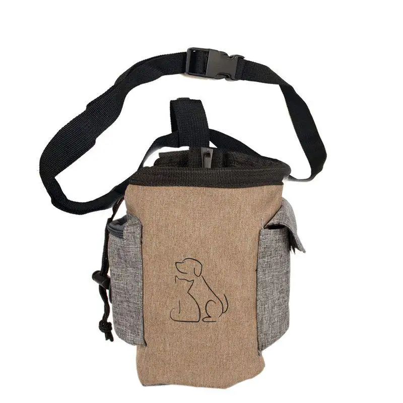 Pet Treat Bag Dog Treat Pouch Pet Hands Training Waist Bag Drawstring