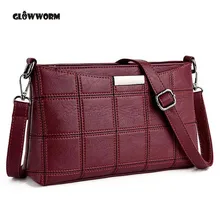 Frauen Echtes Leder Plaid Messenger Taschen Sac ein Haupt Umhängetaschen Frauen Umhängetasche Damen Hohe Qualität Schaffell Handtaschen