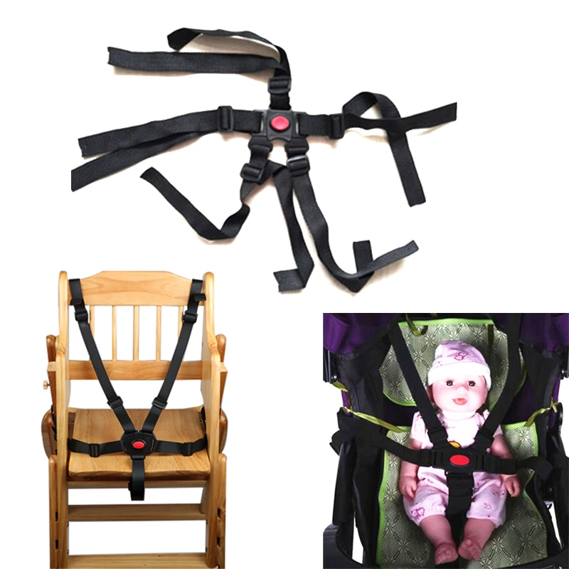 Baby Stroller Safety Belt Adjustable Baby Chair Safety Strap Harness