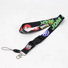 Граффити JDM гонки ремешки шейный ремешок для ключей телефонов