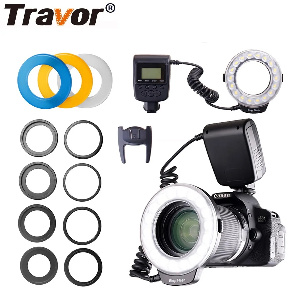 

Macro LED Ring Flash RF-600D For any model of NIKON or Canon/Olympus brand DSLR