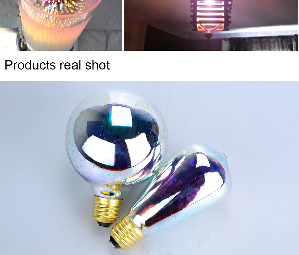 Ampoule LED E27 Retro Filament Bulb 3D Fireworks  (7)