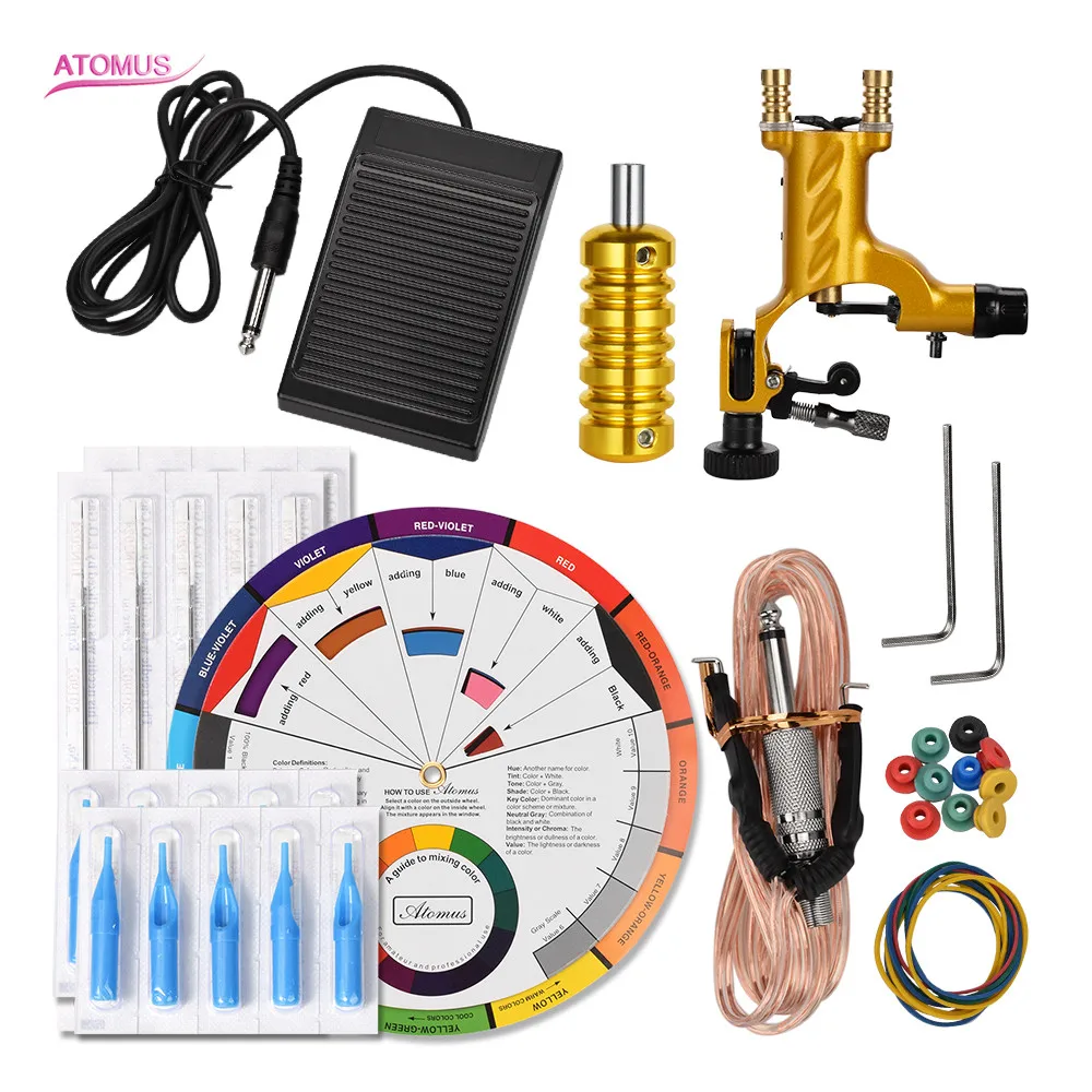 

Tattoo Machine Maquina De Tatuagem Proficional Kits Tools Professional Starter Caneta Pen Tattooo Rotativa Rotary Tattoo Fontes