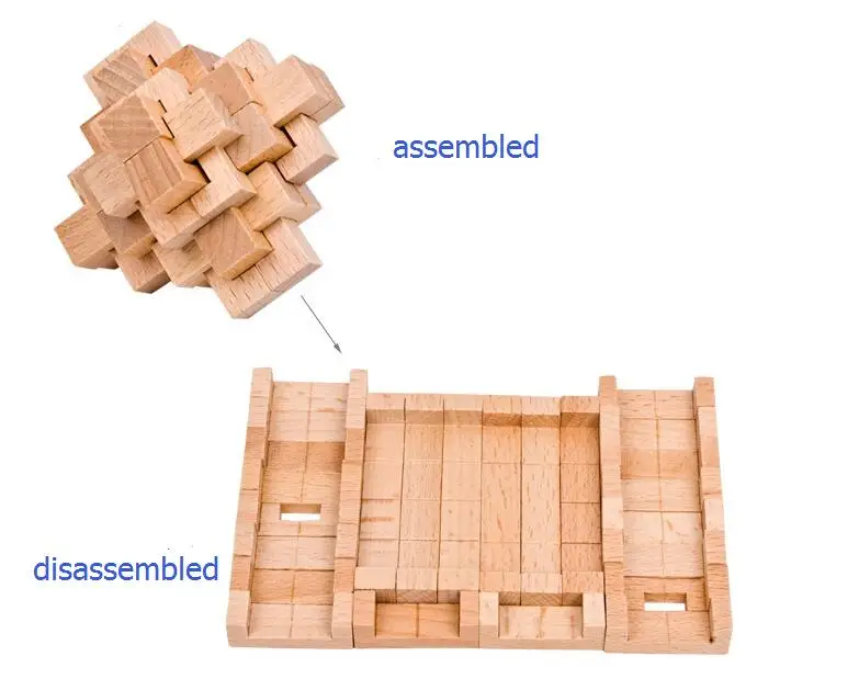 Классический IQ Головоломка Деревянный ум загадка дети и взрослые глюк головоломка игра головоломка игрушка