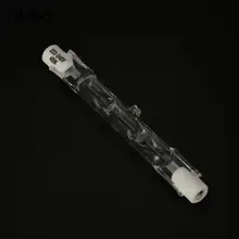 Прочный яркий галогенная лампа Вольфрам-йода лампы прозрачный 48 Вт R7S бытовой питания Крытый открытый освещение комнаты