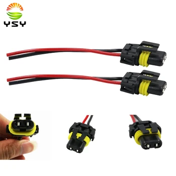 

YSY 100pcs HID Bulb Halogen Light Female Socket Plug Adapter 9005 HB3 Connector w/Terminal Pins Waterproof