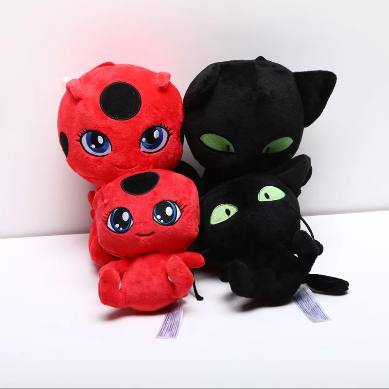 

Miraculous Ladybug Plush Toys Stuffed Kawaii Anime Ladybug Girl Doll Black Cat Soft Animal Children Birthday Gifts 15/20CM