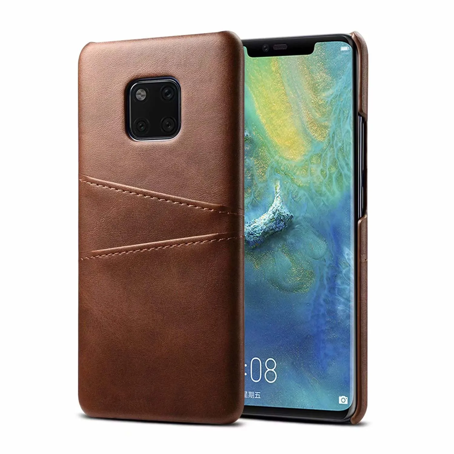 Чехол из натуральной кожи для Huawei P30 Pro Ретро Винтажный чехол-накладка P20 чехол Mate