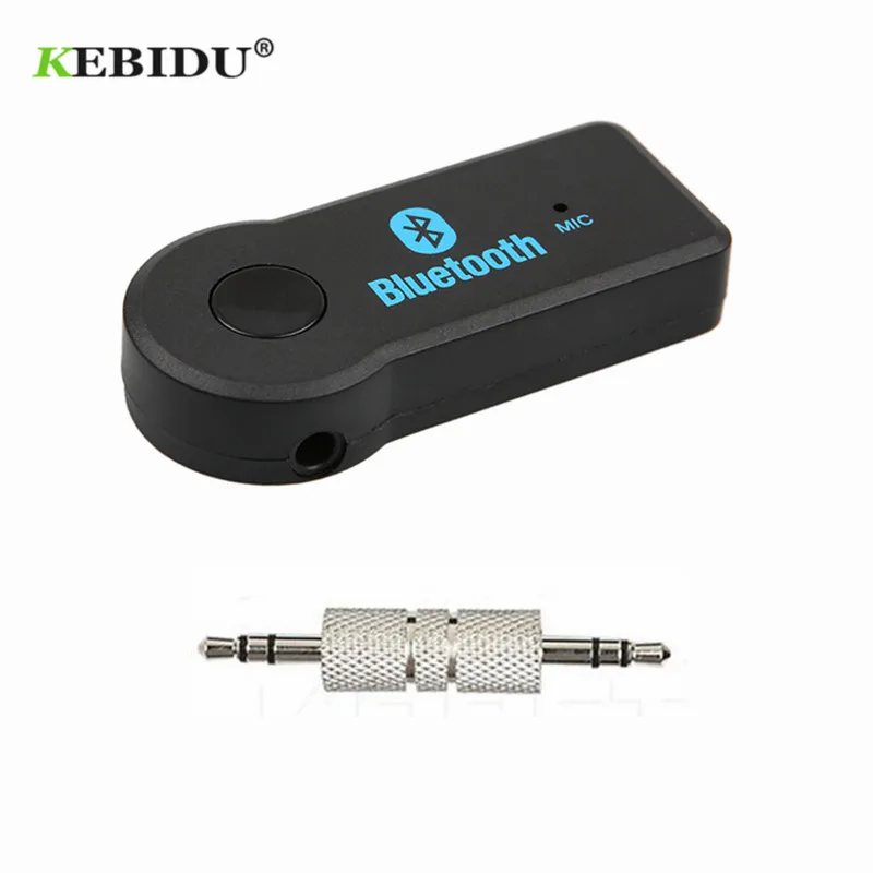 

KEBIDU 3.5mm Jack Aux Handsfree Wireless Car Bluetooth Receiver Kit Adapter A2dp For Headphone MP3 Music Audio Reciever Adapter