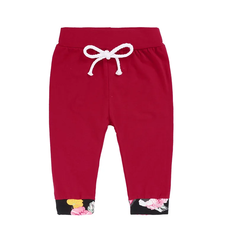 Kids Tales/новая детская одежда для девочек на осень костюм с длинными рукавами дети милые черные цветы красный костюм+ головной убор