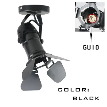 

OYGROUP Industrial Black Ceiling Lamp GU10 Black Ceiling Lighting Fixture Lamp for Dining Room Decor Aisle Balcony Entrance