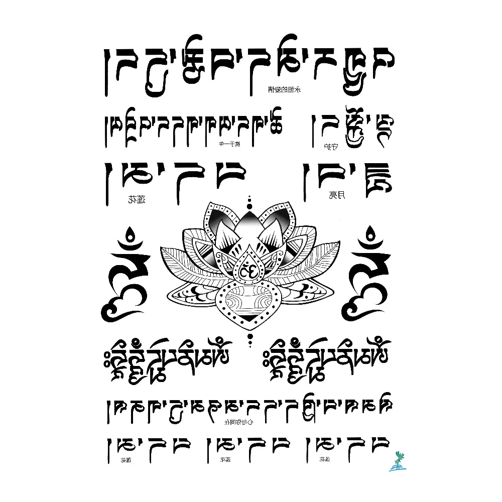Tribal-Tattoos Yeeech-Temporary-font-b-Tattoos-b-font-Sticker-for-Women-Men-Sexy-Old-font-b-Tribal