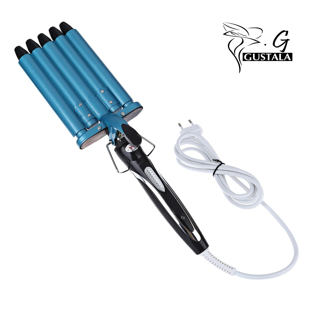 

Gustala Professional Temperature Controller Hair Curler 160 / 190 / 220 Degree Adjustable Curling Wand Heat Iron Barrel Rapid