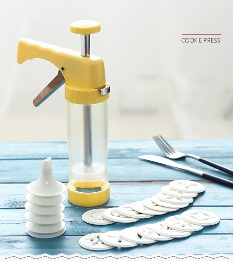 TUUTH Food Grade Plastic Cake Decoration Nozzles Pastry Piping Syringe Gun Set Biscuit Maker Cookie Presses Sets Bakeware B1