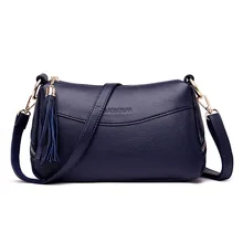 Лидер продаж, женские сумки из натуральной кожи, винтажные новые женские сумки-мессенджеры с кисточками, женские сумки через плечо, женские сумки через плечо