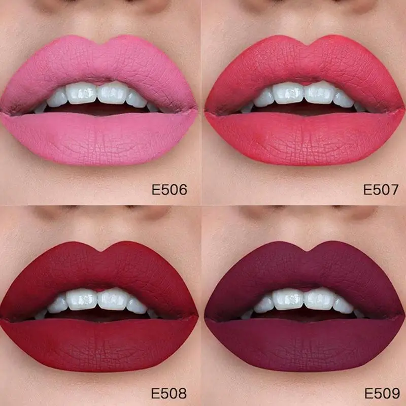 

16 Color White Bottle Matte Lipstick Lasting Moisturizing Non-marking Waterproof Non-stick Cup Lipstick Nude Lipstick Set