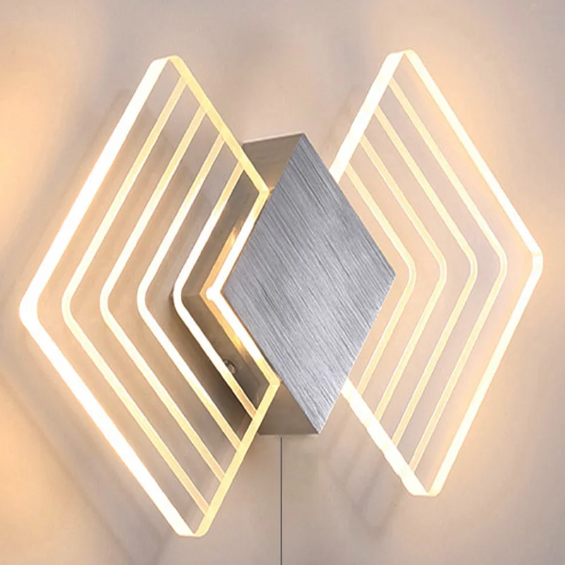 Asas de Borboleta Lâmpada de Parede Arandelas de Parede Lâmpada com Escovado Luz da Varanda de Parede Estilo Branco Quente Levou Acrílico Luzes Sconce Silv 6 w 4 Cheap lamp led