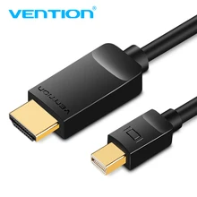 Vention Thunderbolt Mini Кабель DP-HDMI Mini Displayport-HDMI кабель Компьютерный ТВ-адаптер для ПК Macbook HD tv проектор 1080P