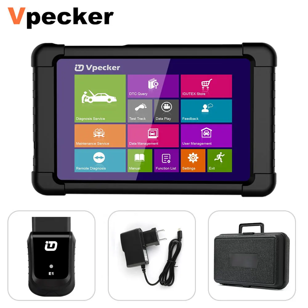 Vpecker E1 Профессиональный OBD2 wifi Автомобильный сканер все системы двигателя ABS подушка безопасности DPF TPMS сброс PK Ancel X5 автомобильный диагностический инструмент