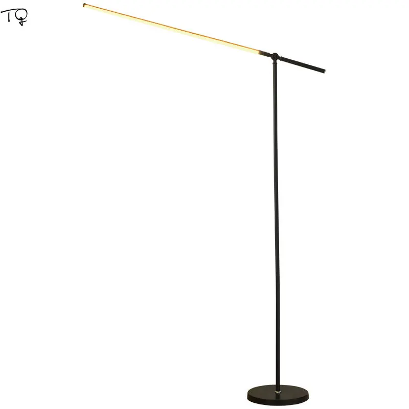

Minimalist Simple Modern Led Floor Lamps Remote Control Study Reading Living Room Bedroom Personality Decoration Standing Lamps