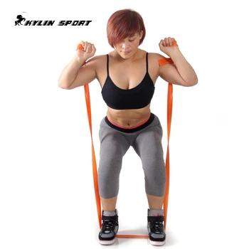 

2.5m Orange resistance band Flat rubber band rubber band 2.5 meter of rope long resistance bands