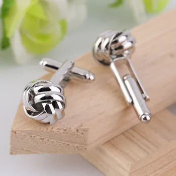 

Drop Shipping Stainless Steel Cufflinks Vintage Knot Twist Cuff Links Men's Wedding Gift Brand New And Newest Top Quality