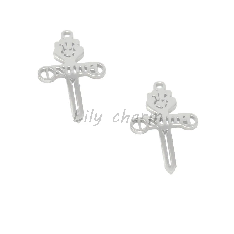 

5pcs/lot Gonzo Symbol Pendant Stainless Steel Fist Logo Emblem Amulet Talisman Sign Medallion Charm pendant 28X16mm