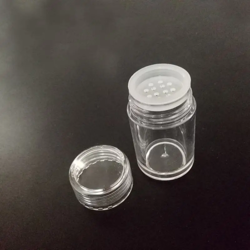 5pcs/lot loose powder jar with 12 holes 10g, 10ml nail powder bottle