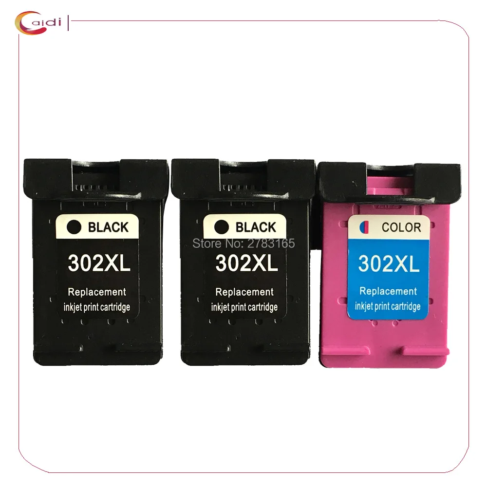 3 Pack Compatible HP302 XL Ink Cartridge for HP302XL 302 For For HP ENVY 4520 4521 4522 4523