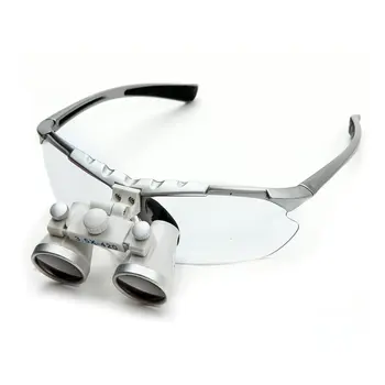 

3.5X 420mm Magnifier Silver Binocular Loupes Optical Glass Loupes Magnifier