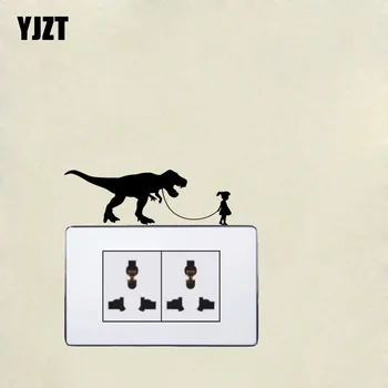

Girl Holding The Tyrannosaurus Rex Switch Decal Fashion Vinyl Wall Livingroom Sticker 7SS0031
