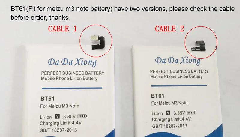Оригинальный аккумулятор Da Xiong BT61 для Meizu Meilan M3 Note 3 Note3 запасная батарея +