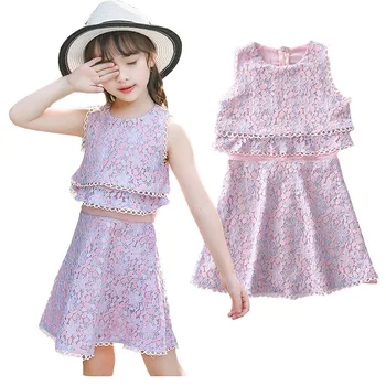 

Children's Summer Clothing Girls' Dress baby Kids princess Dresses child evening ball gown sleeveless A-Line Party Dress 3-14 Y
