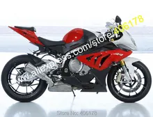 Ventas calientes, para BMW S1000RR carenado S1000 RR S 1000RR S1000 RR 2010-2014 rojo negro blanco kit de carrocería carenados ( moldeo por inyección )