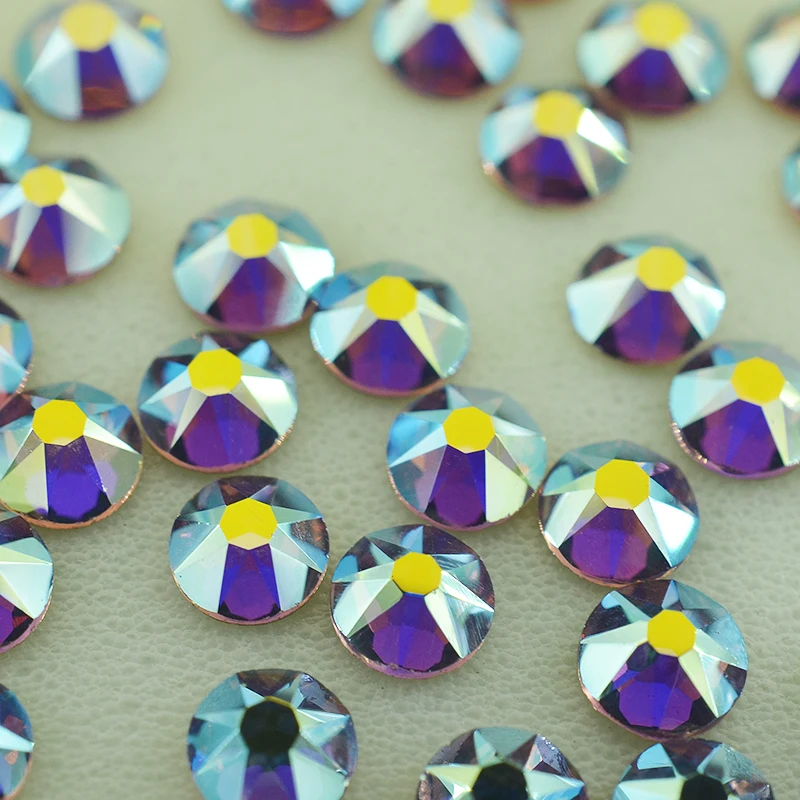 

2088 16cut Crystal Rhinestone Flat back Light Amethyst AB 3D Nail Art Non hotfix Rhinestones