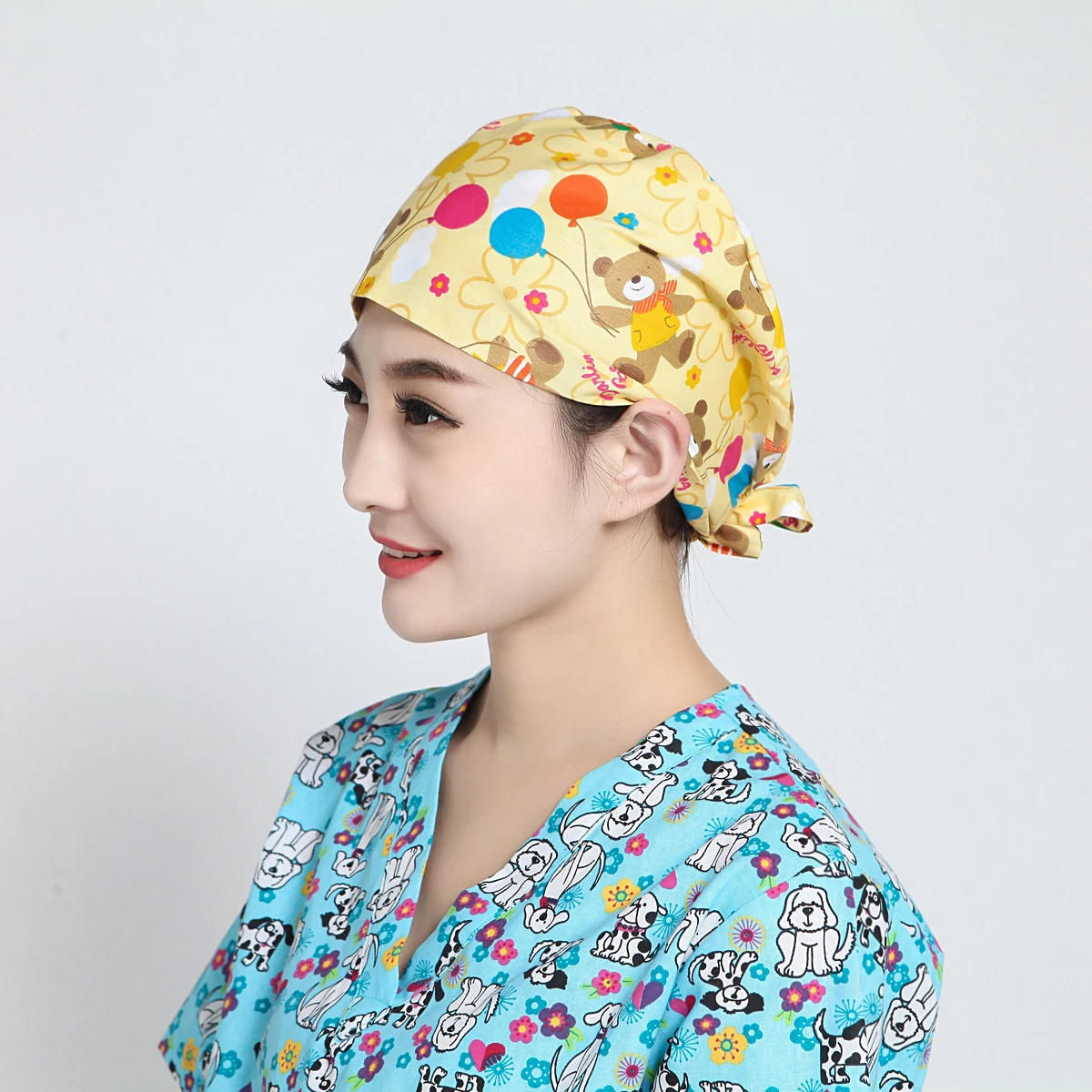 Pet Shop Хирургический Скраб Кепка для женщин регулируемые медицинские больничные шапочки скраб лабораторная шапка медсестры шапочка для операционной доктора шапочка медсестры