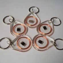 Прозрачный тег брелок 100 шт. 125 кГц RFID EM4100 EM близость Индукционная маркер