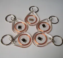 Transparente Tag Keyfob 100 pcs EM4100 125 KHz RFID EM Proximidade Token de Indução