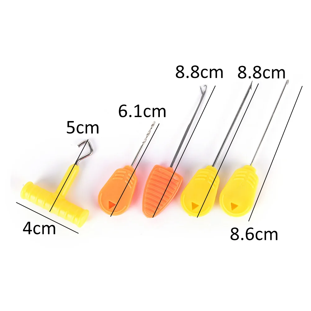 5 шт. для рыбалки на карпа, chod установка для волос Инструменты для изготовления сплайсинга иглы бурильные инструменты для ловли карпа аксессуары клеммные снасти