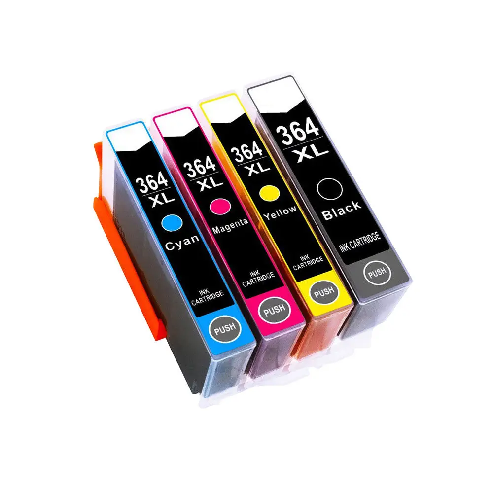 

4x Compatible chip Ink Cartridge hp364 XL for Photosmart 5520 5524 6510 6520 7510 B109 B110 B209 B210 C309 C310 C410 Printer