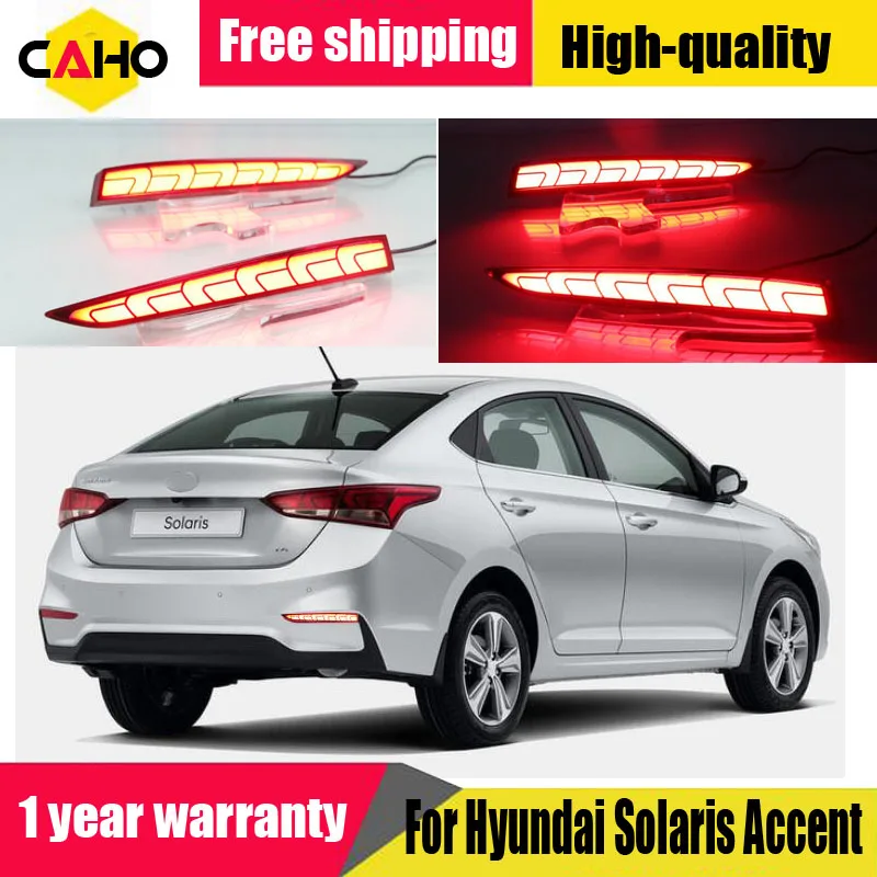 Многофункциональный светодиодный Автомобильный задний фонарь 12 В для Hyundai Solaris