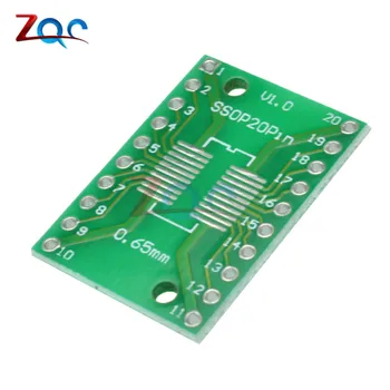 

10pcs SOP20 SSOP20 TSSOP20 SMD to DIP IC Adapter Converter Socket Board Module Adapters Plate 0.65mm 1.27mm Integrated Circuits