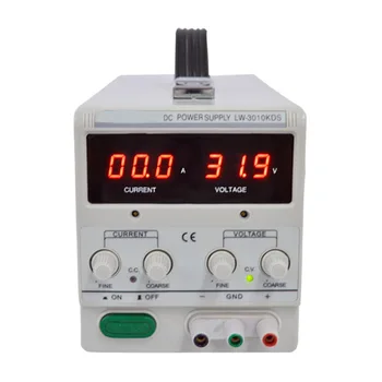 

Free Shipping Single Phase Adjustable Switched-mode 220V 50Hz Regulated DC Power Supply 30V 10A High Accuracy DC Power Supply