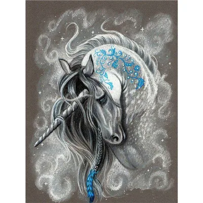 

YIKEE diy 5d Diamond Painting Unicorn Home Decor Drill Resin DIY Mosaic Diamond Embroidery Animal k045