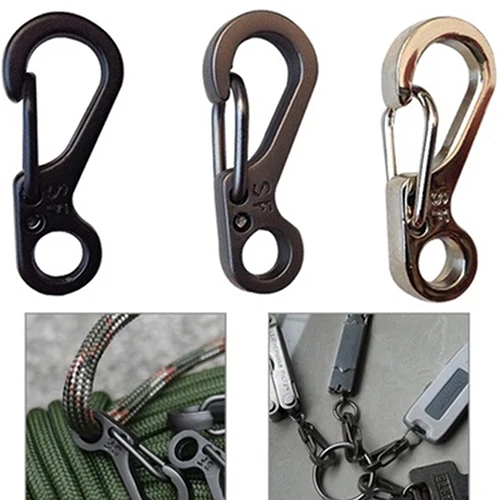 

10x Mini SF Carabiner Climbing Backpack Spring Clasps EDC Keychain Bottle Hooks