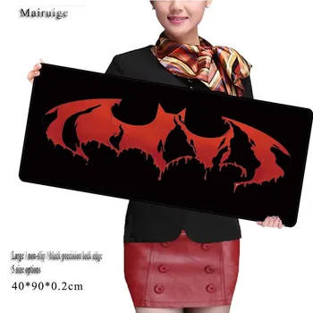 

Mairuige Red 900*400mm Batman Logo Large Game Gaming Mouse Pad for CSGO High quality keyboard pad mattress mouse pad for home