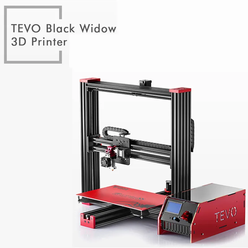 

TEVO Black Widow LCD 3D Printer Kit DIY Full Aluminum Large Printing Area 370 x 250 x 300mm OpenBuild Aluminium Extrusion Gift