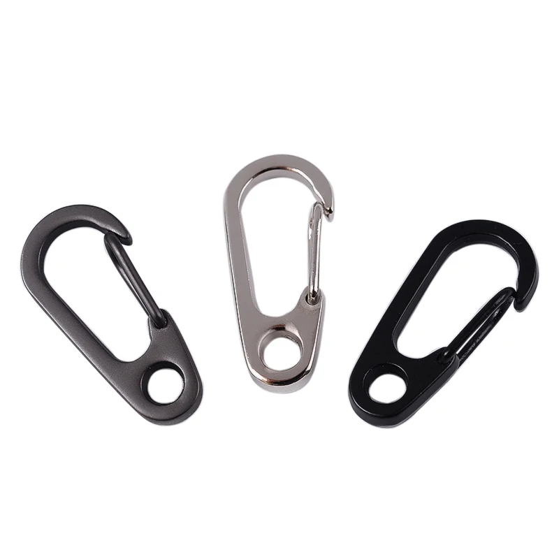 Buckles Bottle Hooks EDC Keychain Clips Snap Spring Clasp Climbing Carabiners 