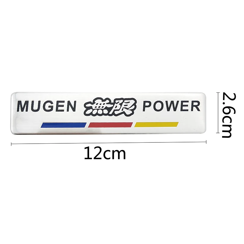 Автомобильная алюминиевая Красная Наклейка на автомобиль MUGEN POWER эмблема с